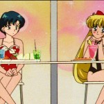 Sailor Moon S episode 105 - Usagi, Ami, Minako and Rei relaxing