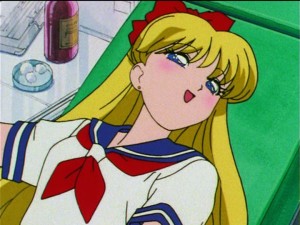 Sailor Moon S episode 109 - Minako donating blood