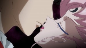 Sailor Moon Crystal Act 23 - Black Lady kissing her father Tuxedo Mask