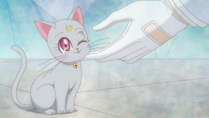 Sailor Moon Crystal Act 23 - King Endymion petting Diana