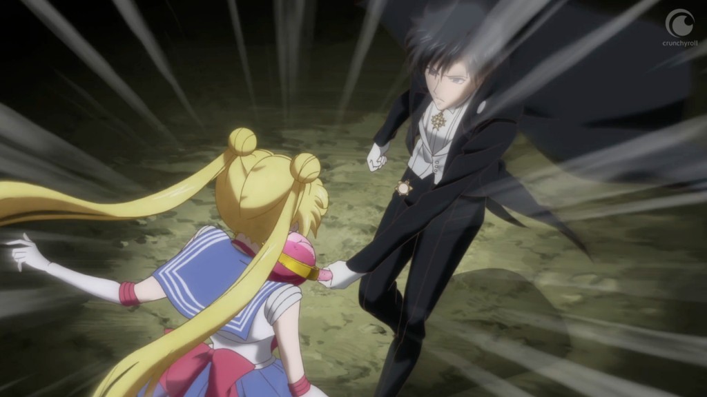 Sailor Moon Crystal Act 24 - Endymion attacks Sailor Moon with her Cutie Moon Rod