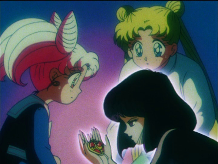 Sailor Moon S episode 113 - Hotaru wants to eat the Silver Crystal
