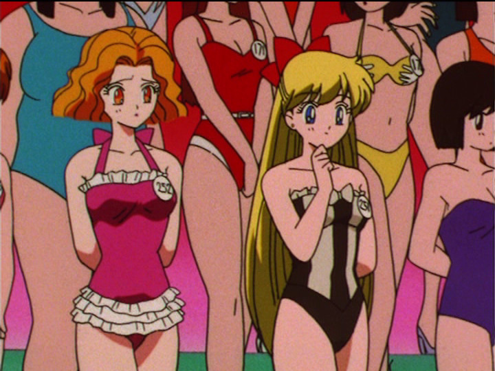 Sailor Moon S episode 114 - Minako and Mimete in an Idol competition