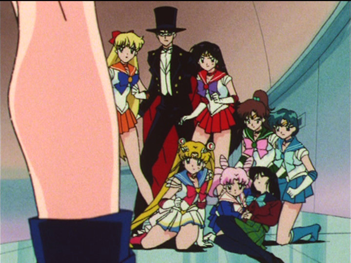 Sailor Moon S episode 119 - The Sailor Guardians protect Hotaru