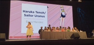 Erica Mendez as the voice of Sailor Uranus