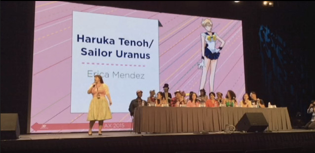 Erica Mendez as the voice of Sailor Uranus