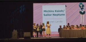 Lauren Landa as the voice of Sailor Neptune