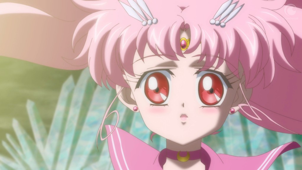 Sailor Moon Crystal Act 25 - Sailor Chibi Moon watching Sailor Moon