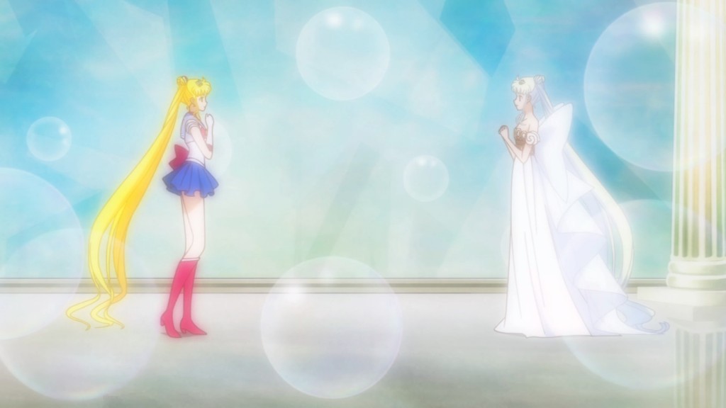 Sailor Moon Crystal Act 26 - Sailor Moon and Neo Queen Serenity do nothing to affect time