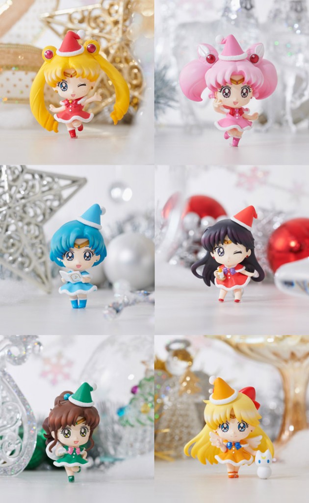 Sailor Moon Petit Chara Christmas figures