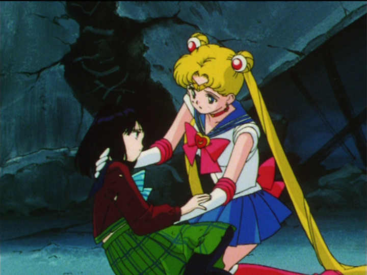 Sailor Moon S episode 124 - Sailor Moon and Evil Hotaru