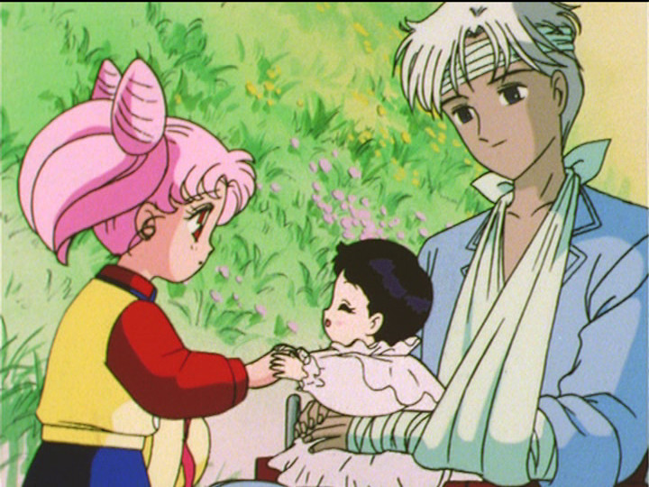 Sailor Moon S episode 126 - Chibiusa, Hotaru and Professor Tomoe