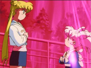 Sailor Moon S episode 127 - Usagi and Chibiusa say their goodbyes, again