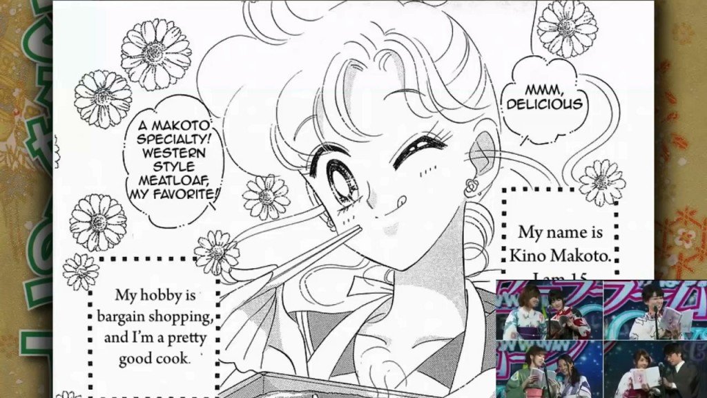 The cast of Sailor Moon Crystal read the manga short story "The Melancholy of Makoto"