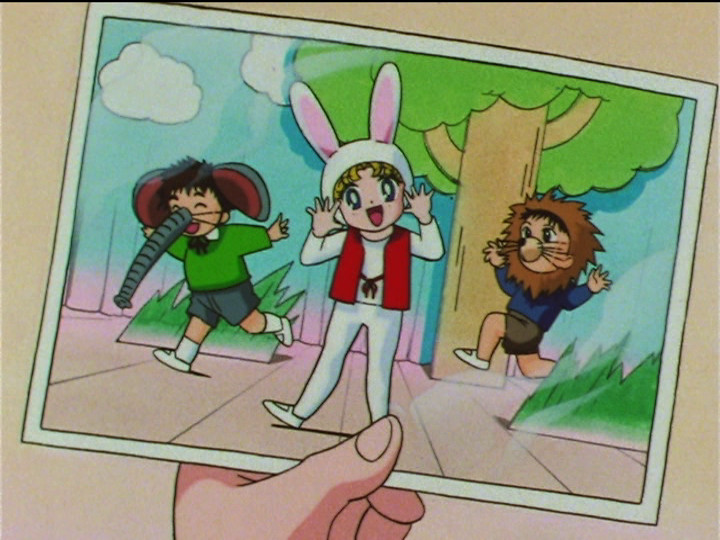 Sailor Moon SuperS episode 130 - Usagi the rabbit in a play