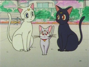 Sailor Moon SuperS episode 133 - Artemis, Luna and Diana