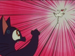 Sailor Moon SuperS episode 133 - Luna attacks Artemis