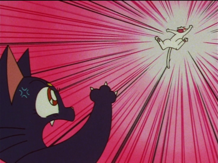 Sailor Moon SuperS episode 133 - Luna attacks Artemis