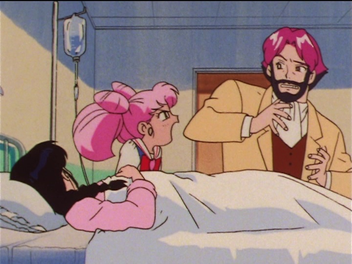 Sailor Moon SuperS episode 138 - Chibiusa yells at Hawk's Eye