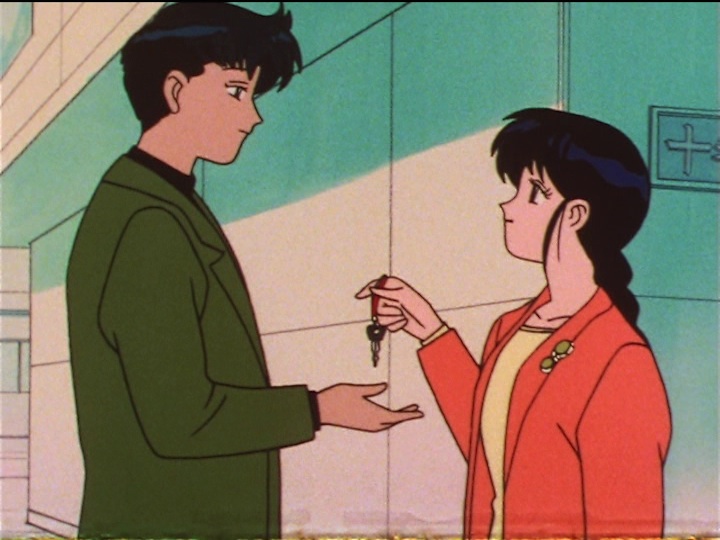 Sailor Moon SuperS episode 138 - Mamoru gets a key from Natsumi