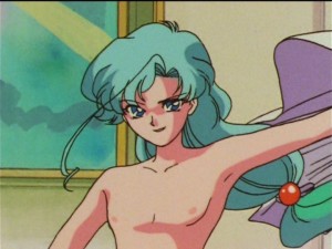 Sailor Moon SuperS episode 140 - Fish Eye gets naked