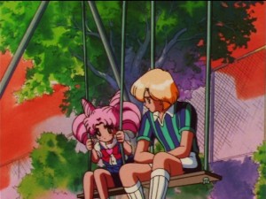 Sailor Moon SuperS episode 143 - Chibiusa and Robert