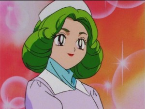 Sailor Moon SuperS episode 153 - PallaPalla's dental hygienist has no neck