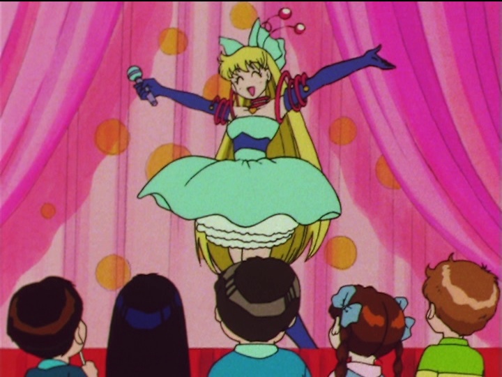Sailor Moon SuperS episode 154 - Minako on stage