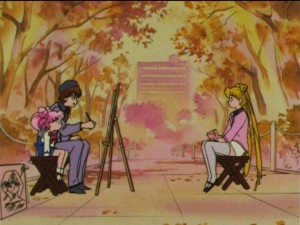 Sailor Moon SuperS episode 156 - Kamoi paints Usagi