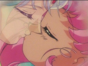 Sailor Moon SuperS episode 158 - Chibiusa kissing Helios