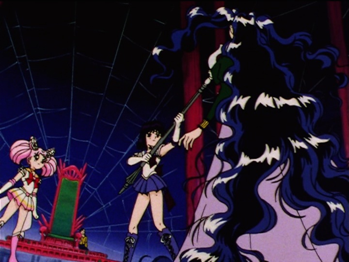 Sailor Moon Sailor Stars episode 171 - Sailor Saturn threatens Nehelenia