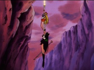 Sailor Moon Sailor Stars episode 171 - Sailor Venus saves Sailor Pluto