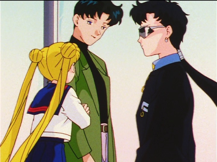 Sailor Moon Sailor Stars episode 173 - Mamoru meets Seiya