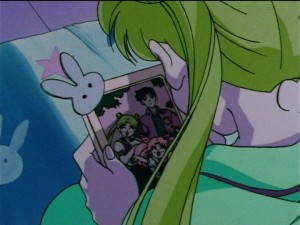 Sailor Moon Sailor Stars episode 173 - Usagi is sad that Chibiusa and Mamoru are leaving