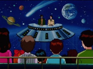 Sailor Moon Sailor Stars episode 177 - Wataru Amanogawa and Taiki talking about space