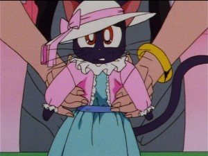 Sailor Moon Sailor Stars episode 178 - Luna in a dress