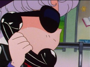 Sailor Moon Sailor Stars episode 181 - Sailor Iron Mouse hangs up on Galaxia