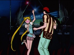 Sailor Moon Sailor Stars episode 181 - Usagi and Seiya dancing