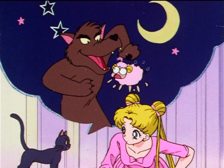 Sailor Moon Sailor Stars episode 184 - Seiya the wolf and Usagi the sheep