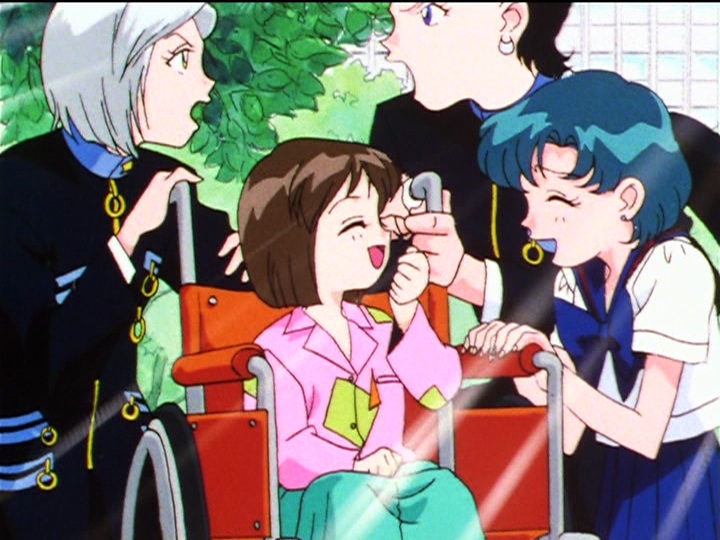 Sailor Moon Sailor Stars episode 185 - Misa recovered and not getting her baby stolen