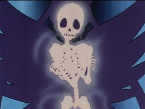 Sailor Moon Sailor Stars episode 185 - Sailor Moon's skeleton