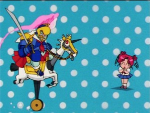 Sailor Moon Sailor Stars episode 186 - Sailor Antique on his horse