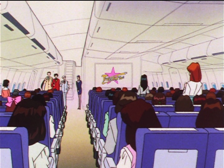 Sailor Moon Sailor Stars episode 188 - The Three Lights movie on a plane