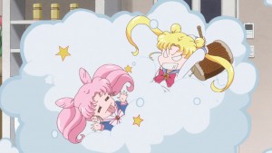Sailor Moon Crystal Act 27 Part 2 - Chibiusa and Usagi fighting