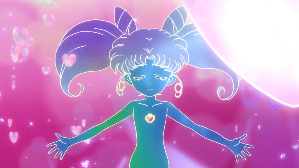 Sailor Moon Crystal Act 27 Part 2 - Sailor Chibi Moon transforms