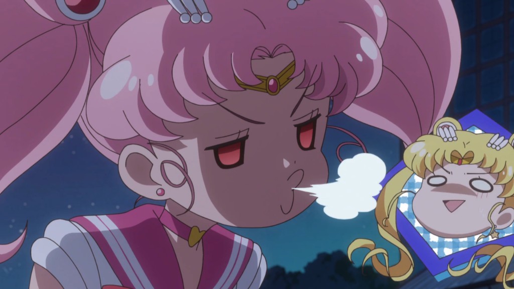 Sailor Moon Crystal Act 27 Part 2 - Sailor Chibi Moon breaks the 4th wall