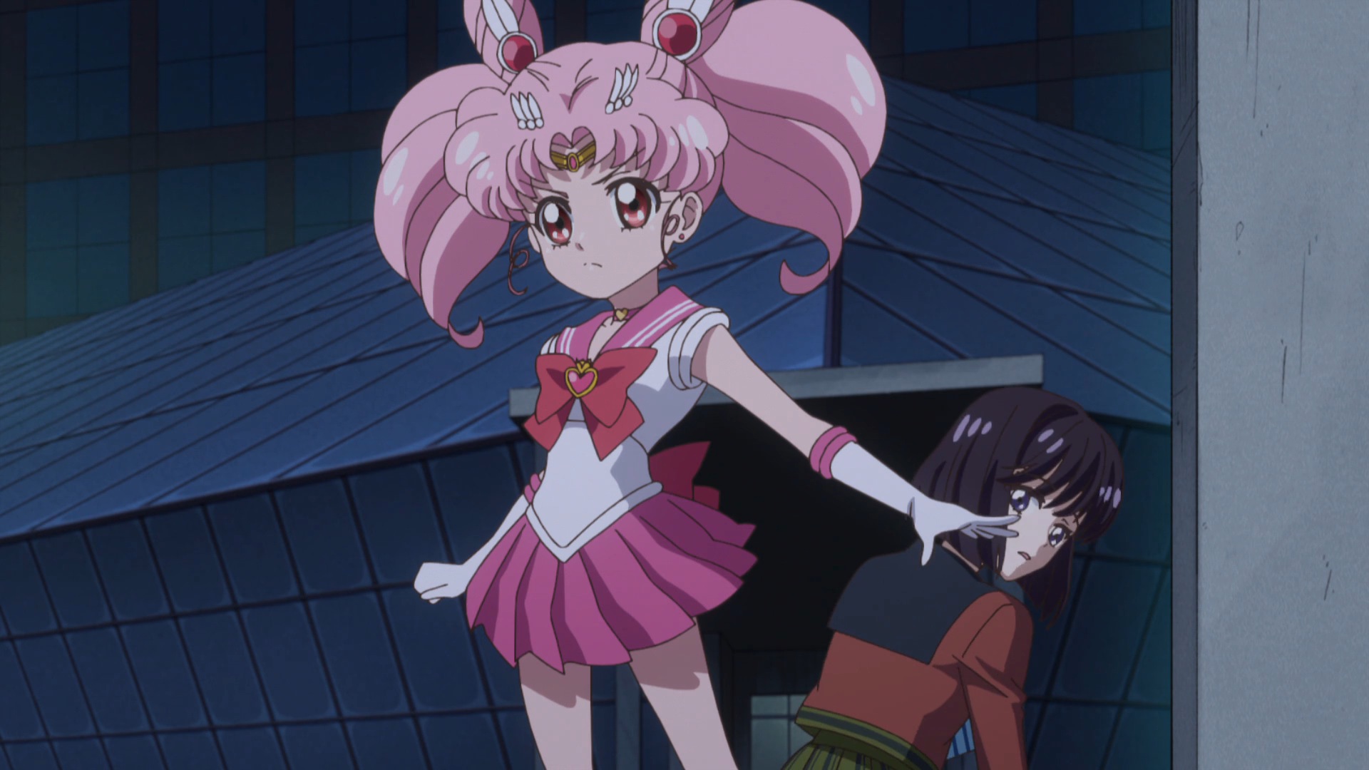Sailor Moon Crystal Act 27 Part 2 Sailor Chibi Moon Protects Hotaru
