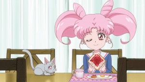 Sailor Moon Crystal Act 27 - Diana on the table