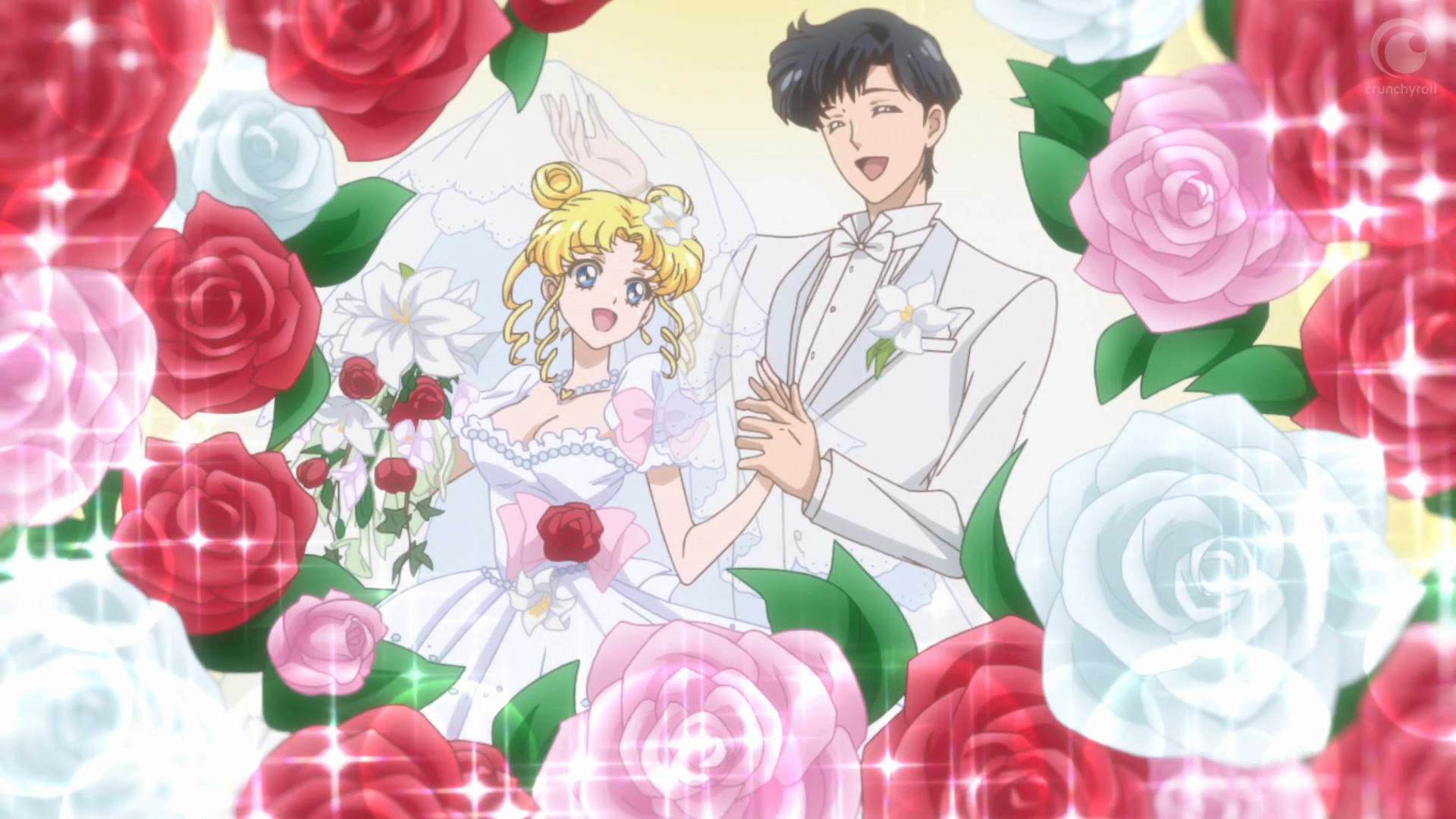 Sailor Moon Crystal Act 27 - Usagi and Mamoruâ€™s wedding.