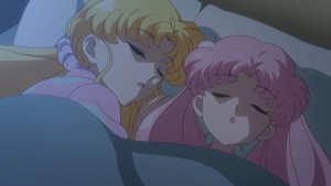 Sailor Moon Crystal Act 28 - Usagi and Chibiusa sleeping